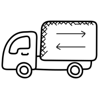 pictogramme d'un camion de livraison