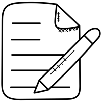 pictogramme d'un devis